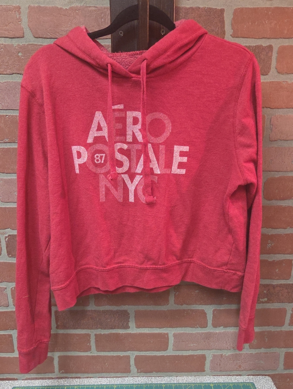 Aeropostale Coral Red Pullover Sweatshirt Jr. Xl